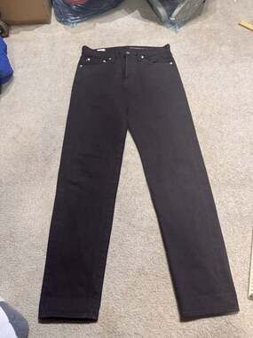 Momotaro Jeans Chocolate Brown Selvedge Denim Straight Leg Pants